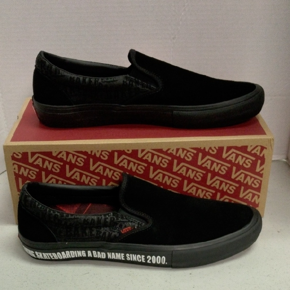 Vans Men's Black Slip-On Shoes